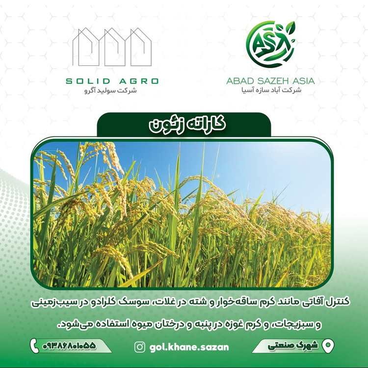 سم کاراته زئون کنترل افات کرم کش قوی 250 سی سی